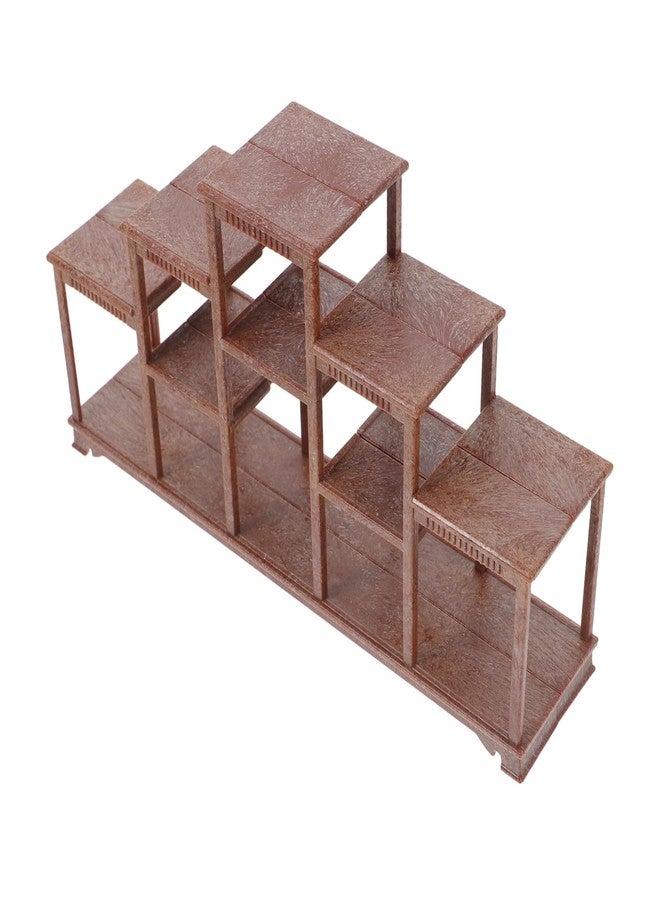 Yardwe Miniature Dollhouse Display Shelf 7.09X3.94X1.65 Inches Dollhouse Furniture for Mini Accessories and Creative Play - Image 1